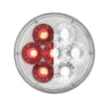 14 LED 4" Round Double Fury Red Clearance Marker Light - Red/White