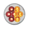 14 LED 4" Round Double Fury Red Clearance Marker Light - Red/Amber