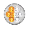 14 LED 4" Round Double Fury Amber Clearance Marker Light - Amber/White