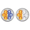 14 LED 4" Round Double Fury Amber Clearance Marker Light - Both Options
