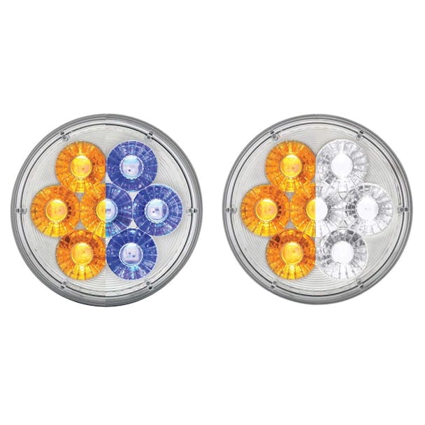 14 LED 4" Round Double Fury Amber Clearance Marker Light - Both Options