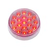 19 LED 4" Round Double Fury STT Light - Red Angled