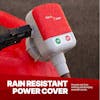 Battery Powered 2.5GPM Fuel Transfer Pump TRFA01 Rain Resistant Power Cover