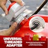 Battery Powered 2.5GPM Fuel Transfer Pump TRFA01 Universal Threaded Adaptor