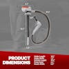 Battery Powered 2.6GPM Fuel Transfer Pump Dimensions