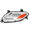 International LT625 Chrome LED Headlight Assembly With Sequential Turn Signal And DRL-driver