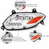International LT625 Chrome Projection LED Headlight Assembly With Sequential Turn Signal And DRL