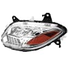 International LT625 Chrome Projection LED Headlight Assembly With Sequential Turn Signal And DRL- 3/4th View
