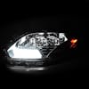 International LT625 Chrome Projection LED Headlight Assembly Turn Light & Brights LED Bar ON