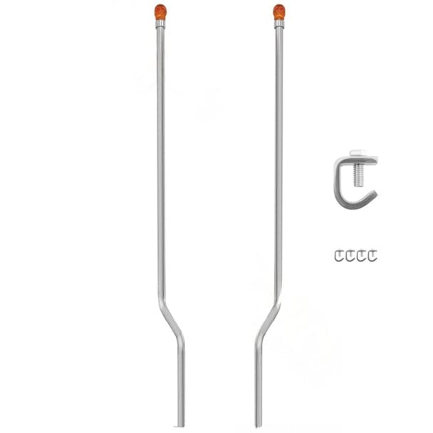 49" Stainless Steel LED Skull Lens Bumper Guides Default Image