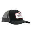 Raney's Chrome Shop Charcoal & Black Snapback Hat Side View