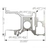 Cummins ISX QSX Gear Housing Gasket 4393089 With Dimensions