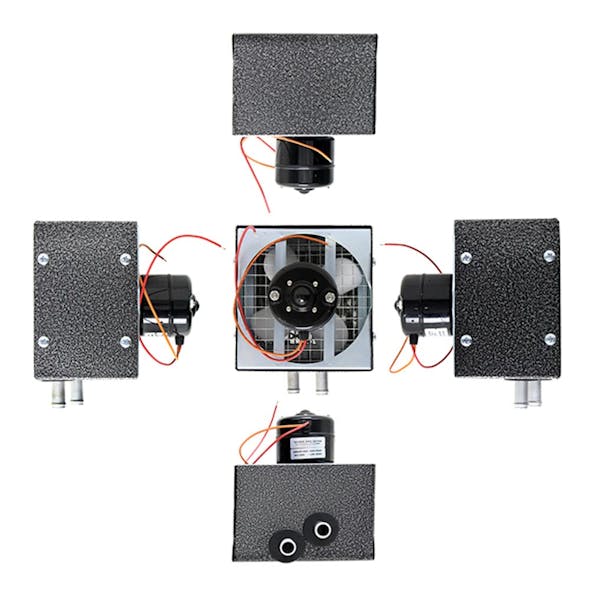 Compact Auxiliary Heater 16,000 BTU All Angles