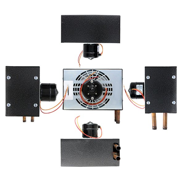 Universal Compact Auxiliary Heater 20,000 BTU Various Angles