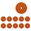 Center Mount Bolt Reflector 20 Pack - Amber
