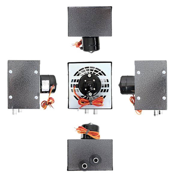 Compact Auxiliary 12V Heater 16,000 BTU Various Angles