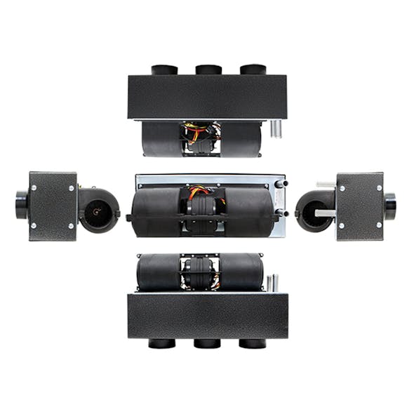 High Output Auxiliary 12V Heater 30,000 BTU Various Angles