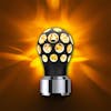 Phoenix Black Gearshift Knob With LED - Amber Example