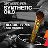 Optimized For Synthetic Oils.

compatible with all oil types and weights