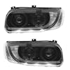 Peterbilt 367 388 389 567 589 Heated Blackout Projector Headlight With Dual Function DRL - Both Sides Off