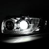 Peterbilt 367 388 389 567 589 Heated Chrome Projector Headlight With Dual Function DRL - Headlight On