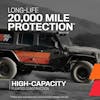 Long-Life 20,000 Mile Protection

High-Capacity Pleated Construction
