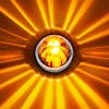 Star-Burst Glass Watermelon Lens Flush Mount 1157 Bulb Kit - Amber LED/Amber Lens Star-Burst Example