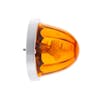 Star-Burst Glass Watermelon Lens Flush Mount 1157 Bulb Kit - Amber LED/Amber Lens
