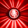Star-Burst Glass Watermelon Lens Flush Mount 1157 Bulb Kit - Red LED/Clear Lens Star-Burst Example