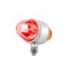 Star-Burst Chrome Double Face Glass Watermelon Lens 1157 Bulb Kit - Rear Side, Angled (On)