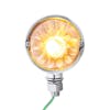 Star-Burst Chrome Double Face Glass Watermelon Lens 1157 Bulb Kit - Front Side (On0