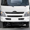 Hino 155 195 White Painted Grille - Installed on truck