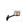International LT Mirror Assembly With Sequential LED Turn Signals - Dimensions 1