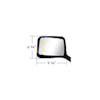 International LT Mirror Assembly With Sequential LED Turn Signals - Dimensions 3