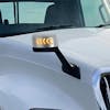 International LT Mirror Assembly With Sequential LED Turn Signals - Installed On Truck, Passenger