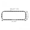Cummins ISX Oil Pan 3692887 Gasket Dimensions