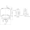 Hendrickson Rolling Lobe Air Spring - Dimensions