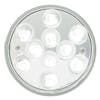 4" Mega 10 Plus White LED Lights By Grand General - Lights On