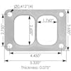Caterpillar Turbo Mounting Gasket Dimensions: Height: 3.65" | Width: 5.32" | Thickness: 0.072"