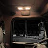 LED Interior Dome & Map Light With Black Bezel - Mounted with warm white light on