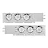 2.5" Spring Loaded Mud Flap Hangers With Double Fury LEDs-White Secondary color