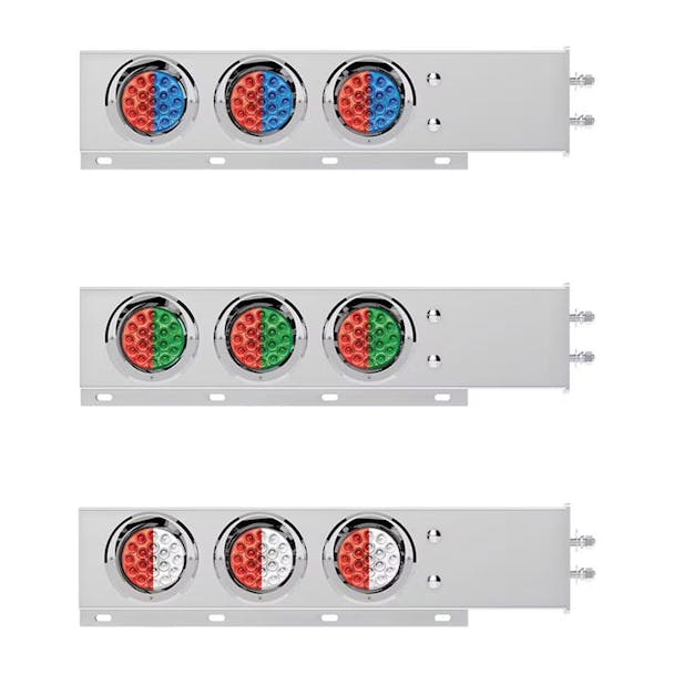 2.5" Spring Loaded Mud Flap Hangers With Double Fury LEDs - All Options