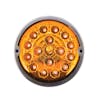 17 LED Watermelon Dual Color Amber Light Flush Mount Kit -  Amber Base Color, Top View