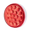 19 LED 4" Round Dual Function Light - Red LED, Angled