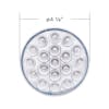 19 LED 4" Round Dual Function Light - Width: 4 1/4"