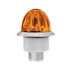 4 LED 3/4" Mini Watermelon Dual Function Clearance Marker Light - Amber LED, Front Vertical View