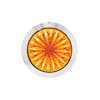 4 LED 3/4" Mini Watermelon Dual Function Clearance Marker Light - Amber LED, Top View