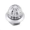 4 LED 3/4" Mini Watermelon Dual Function Clearance Marker Light - Clear Lens, LED Off