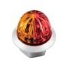 4 LED 3/4" Mini Watermelon Dual Function Clearance Marker Light - Amber/Red LED