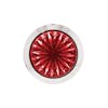 4 LED 3/4" Mini Watermelon Dual Function Clearance Marker Light - Red LED, Top View